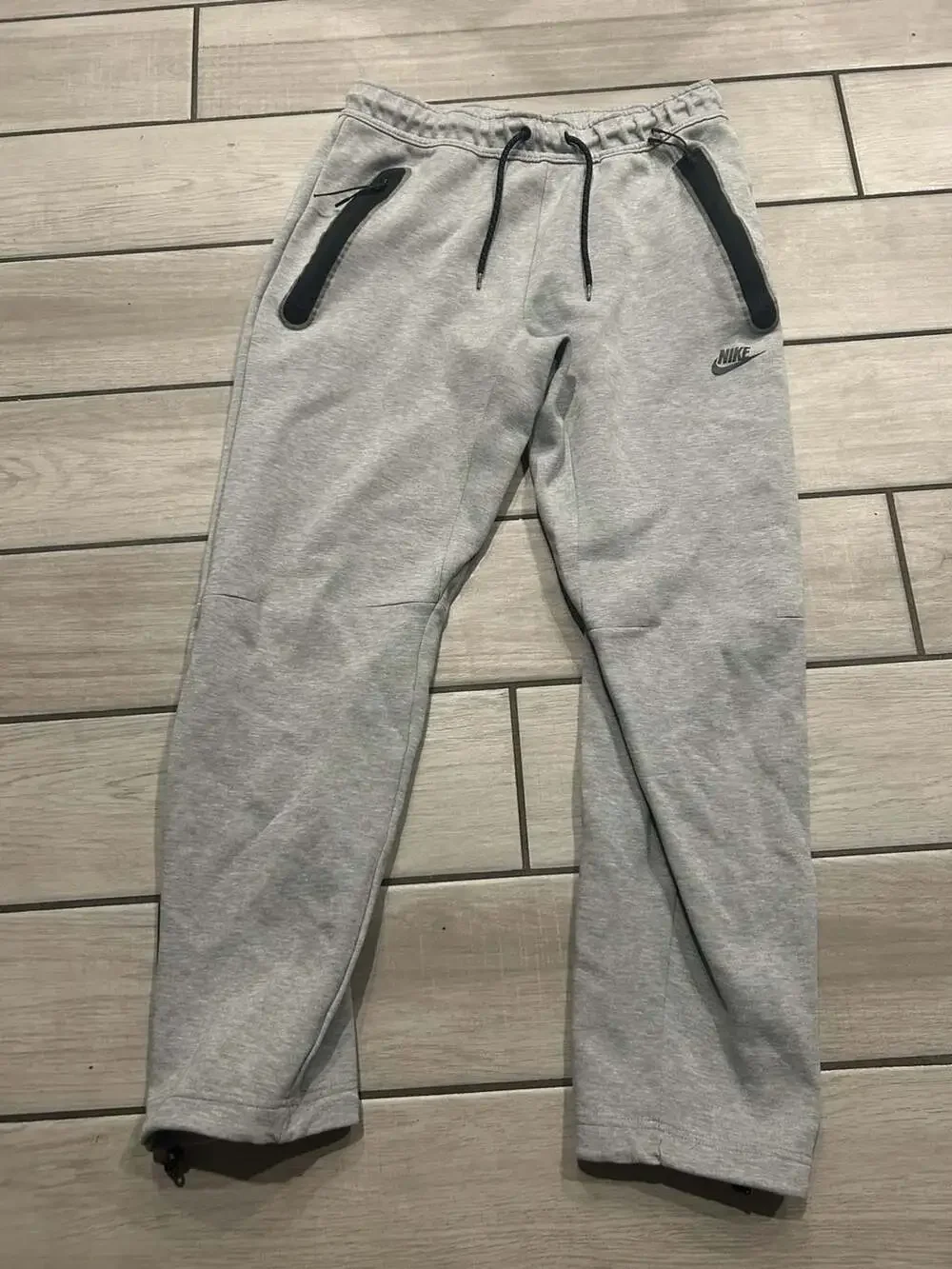 Nike Sportswear Tech Fleece Open-Hem Sweatpants 'Grey Heather/Black'
